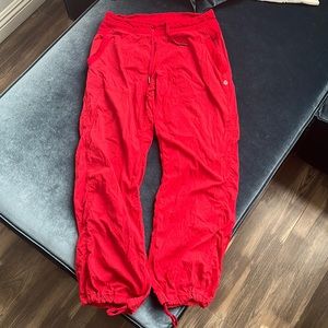 Lululemon Dance Studio Pants Joggers Red 6